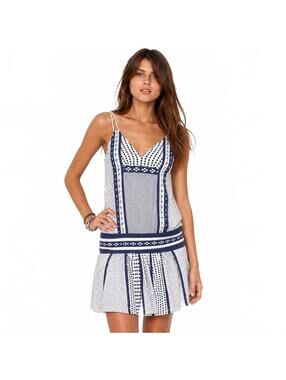 American Eagle Y2K Vintage Mixed Media Polka Dot Mini Dress M